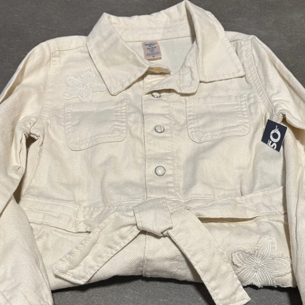 OshKosh B'gosh Cream Button-Up Toddler Dress